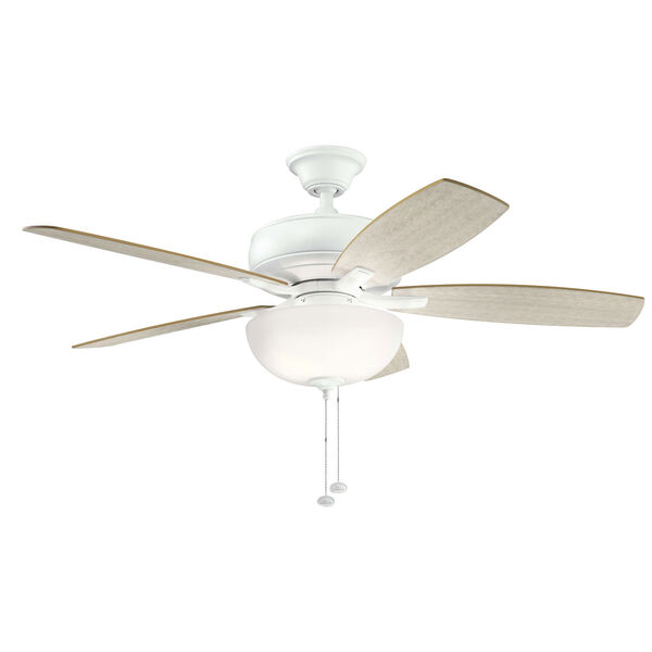Terra Select Matte White 52-Inch Three-Light LED Ceiling Fan, image 3
