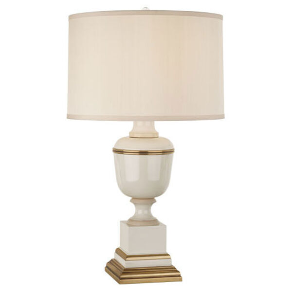 Mary McDonald Annika Ivory and Brass One-Light Table Lamp, image 1