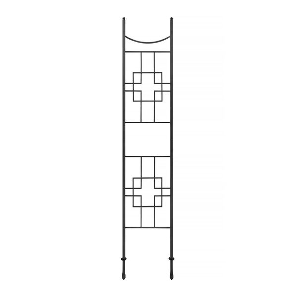 Graphite Square-On-Squares Slim Trellis, image 1
