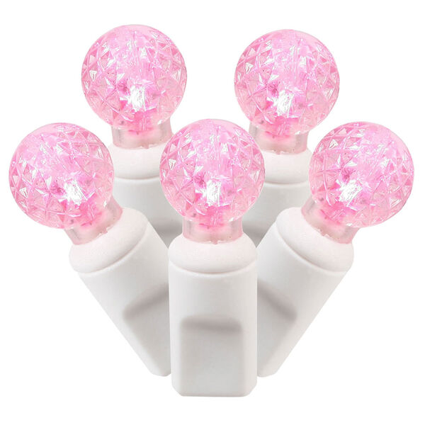 Pink 34 Foot LED Italian Light Set with 100 Lights, image 1