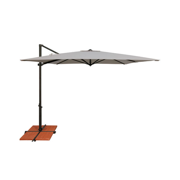 Skye Gray Tweed and Black Cantilever Umbrella, image 1