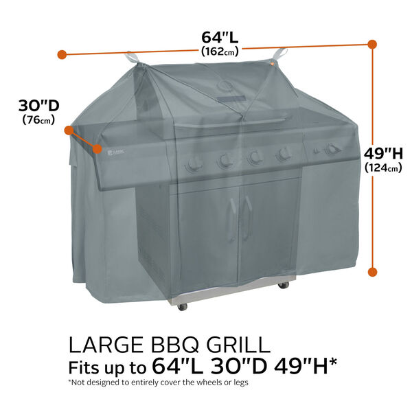 Poplar Monument Grey 64-Inch BBQ Grill Cover, image 4