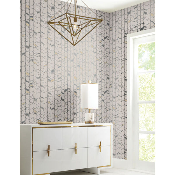 Candice Olson Modern Nature 2nd Edition Off White and Silver Perfect Petals Wallpaper, image 5