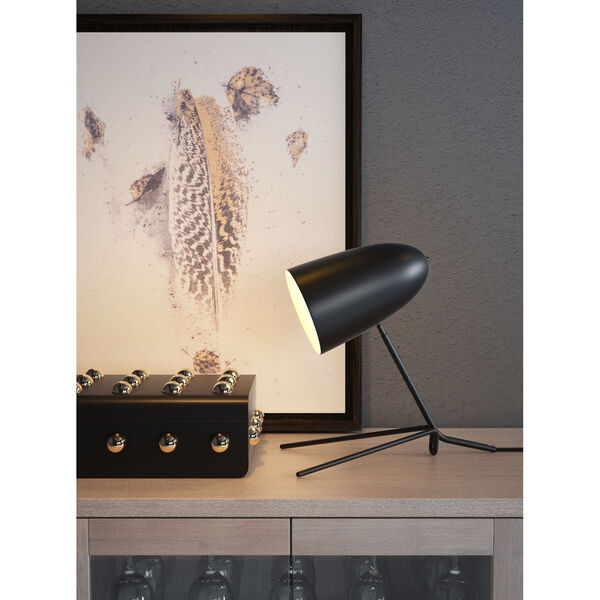 Jamison Matte Black One-Light Desk Lamp, image 2