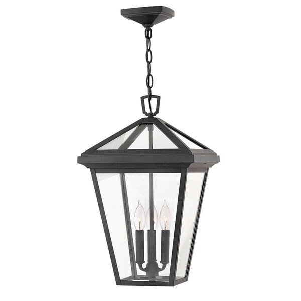 Alford Place Museum Black Three-Light LED Outdoor Pendant, image 2