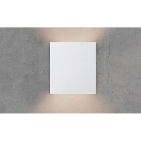 Angled Plane Textured White LED 7.5-Inch Wall Sconce, image 3
