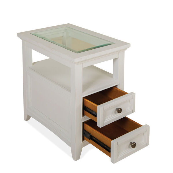 Heron Cove Chalk White Chairside End Table, image 4