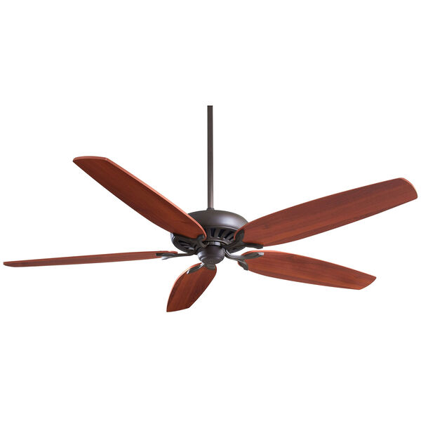 Great Room Traditional 72-In. Oil Rubbed Bronze Ceiling Fan with Dark Walnut Blades, image 1