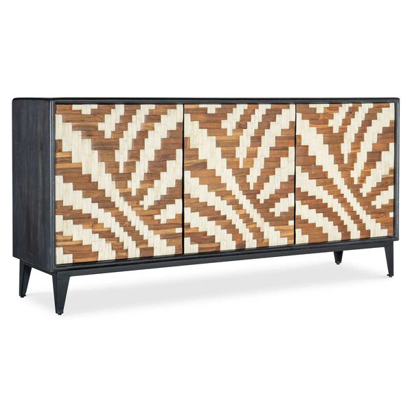 Commerce and Market Black Natural Entwined Credenza, image 1