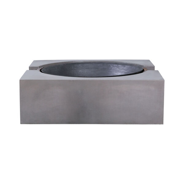 Volcano Polished Concrete Outdoor Fire Pit, image 4