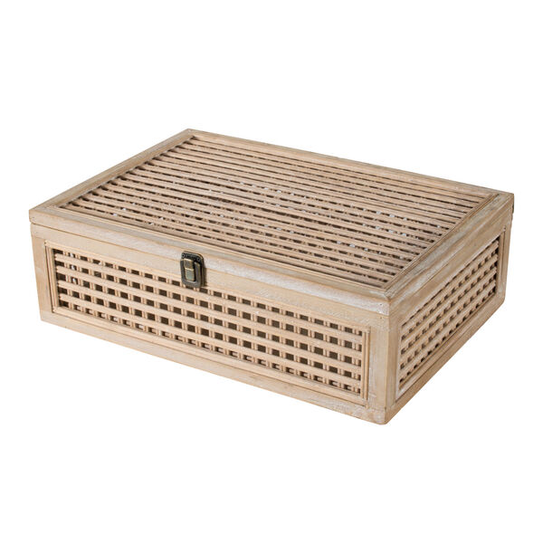 Natural Wood Decorative Box, image 1