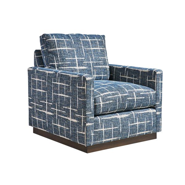 Barclay Butera Blue Meadow View Swivel Chair, image 1
