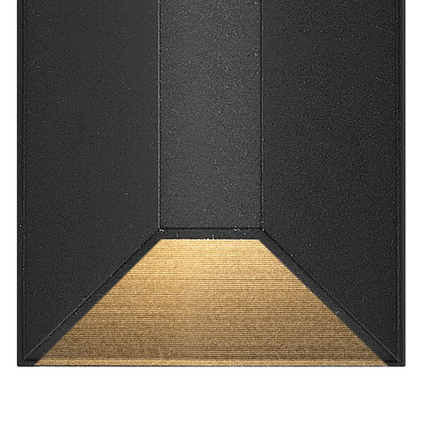Nuvi Black Small Rectangular LED Deck Sconce, image 3