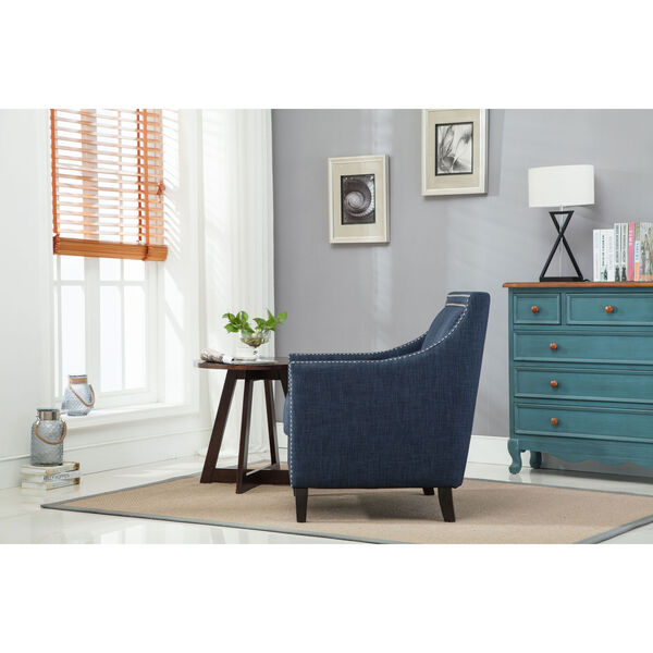 Taslo Navy Blue Accent Chair, image 5