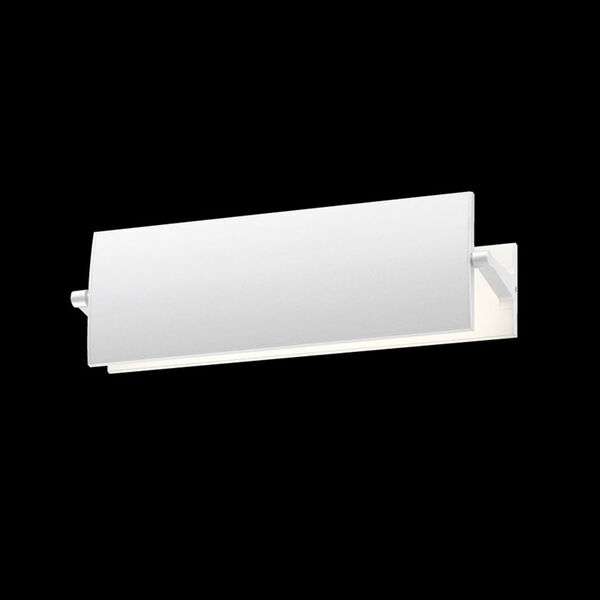 Aileron Textured White LED Sconce, image 1
