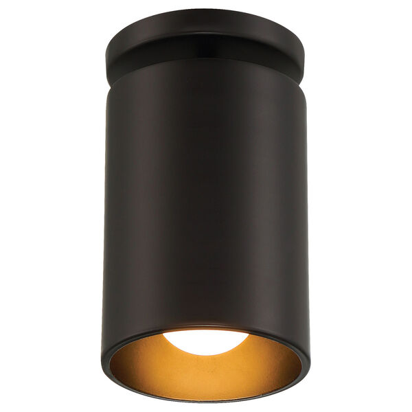 Pint Black One-Light LED Outdoor Flush Mount, image 4