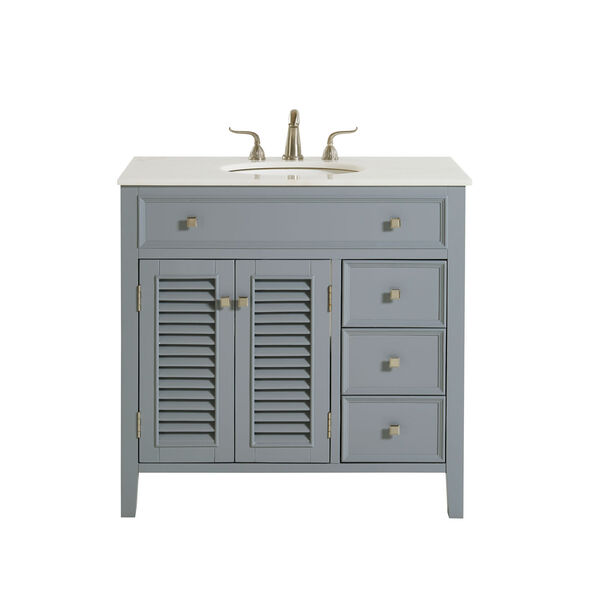Cape Cod Gray 36-Inch Vanity Sink Set, image 1