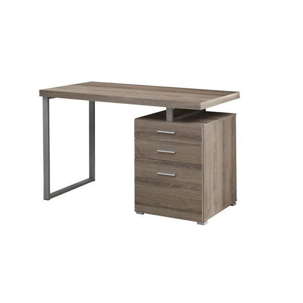 Computer Desk - 48L / Dark Taupe Left or Right Facing, image 2