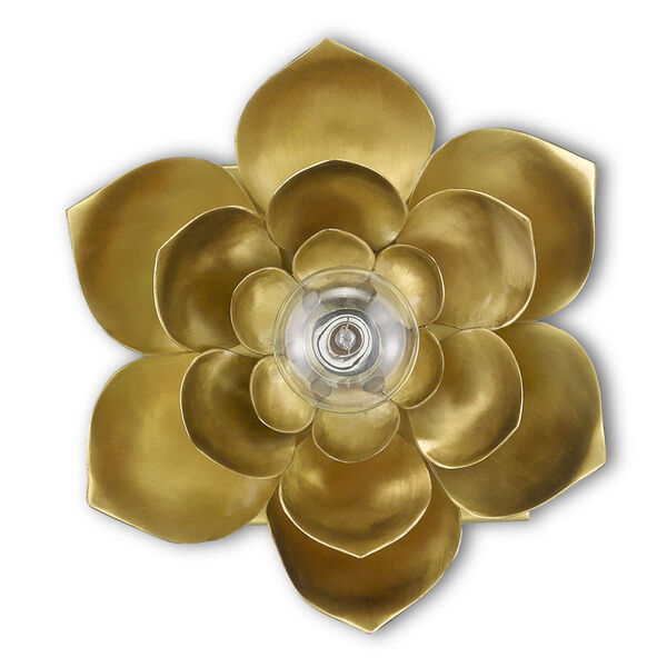 Blossom Satin Brass One-Light Wall Sconce, image 2