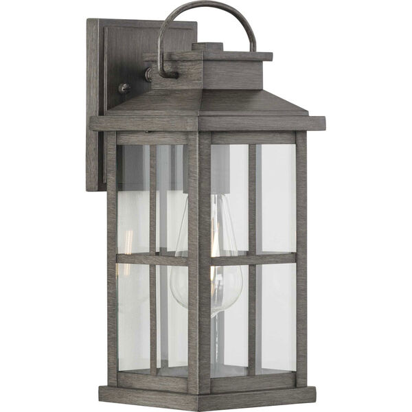 P560265-103: Williamston Antique Pewter 14-Inch Height One-Light Outdoor Wall Lantern with Clear Glass, image 1