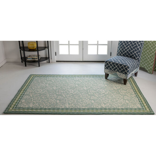 Under A Loggia Green Rectangular: 3 Ft. 9 In. x 5 Ft. 9 In. Rug, image 2