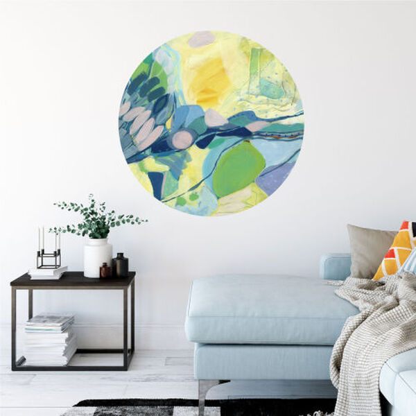 Multicolor Elsewhere 30 x 30 Inch Circle Wall Decal, image 1