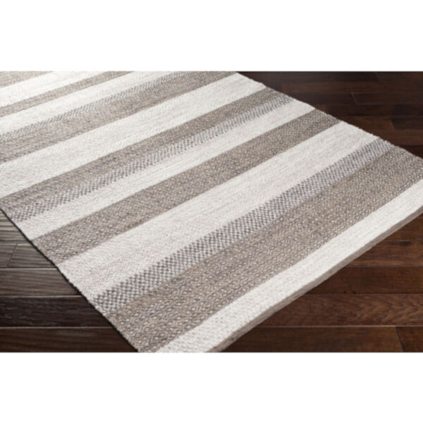Azalea Cream and Taupe Runner: 2 Ft. 6 In. x 8 Ft. Rug, image 4
