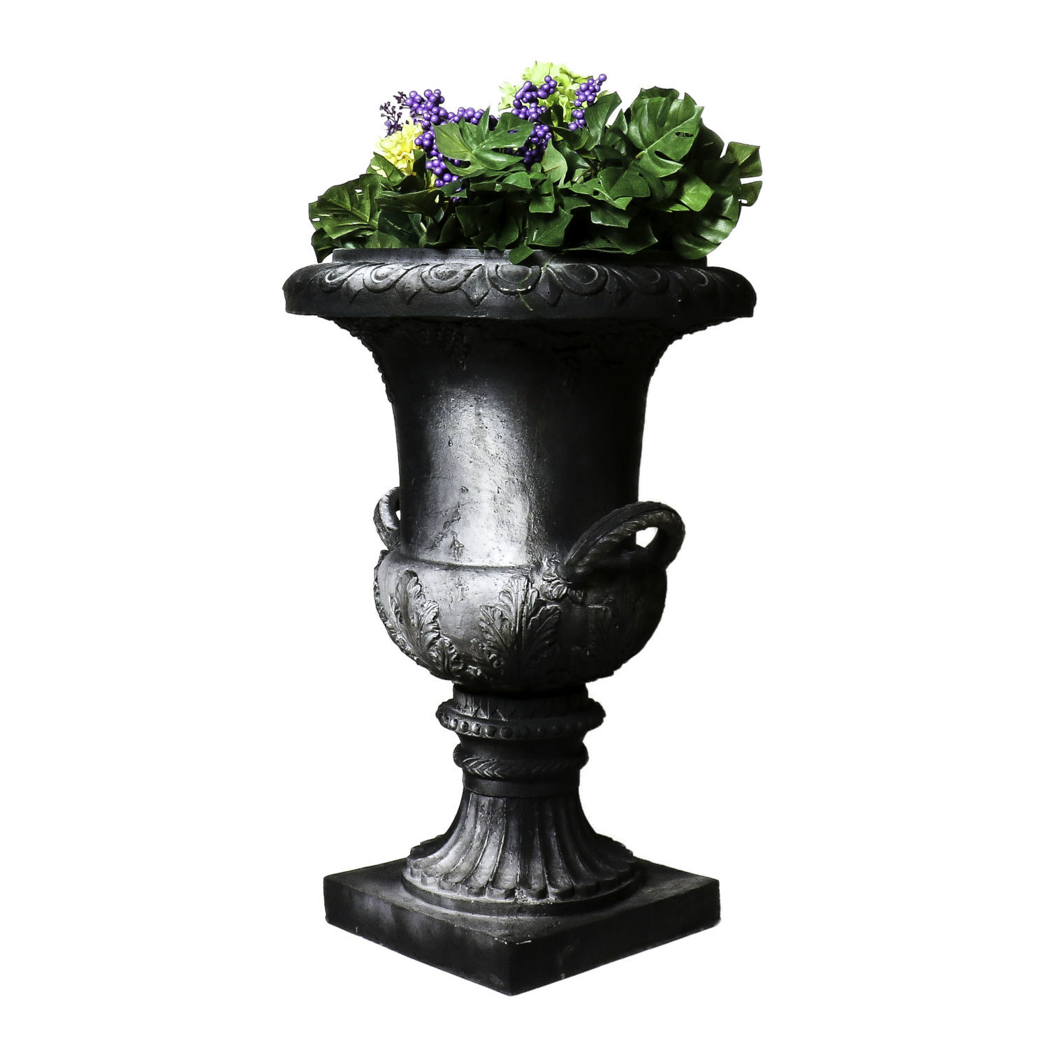 Cherub Garden Planter Pot by Orlandi Statuary Made of Fiberstone-FS034 