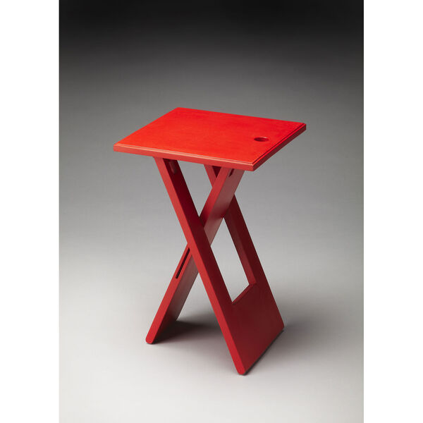 Hammond Red Folding Table, image 1