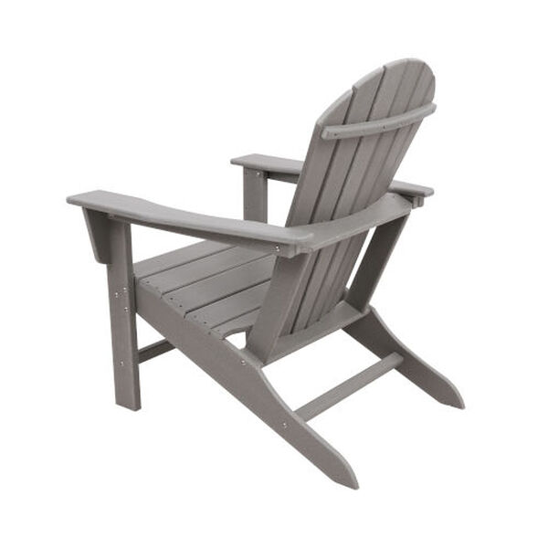 BellaGreen Gray Recycled Adirondack Set, Two Chairs with One Table, image 4