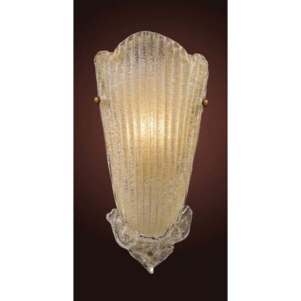 Providence Antique Gold Leaf One-Light Wall Sconce , image 1