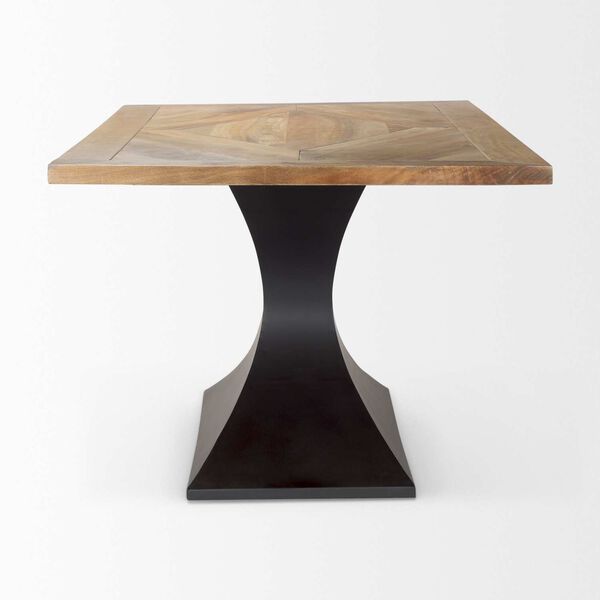 Maxton Light Brown and Black Dining Table, image 3
