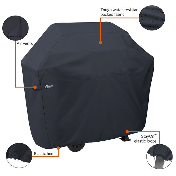 Poplar Black 82 In. XXX-Large Patio Grill Cover, image 4