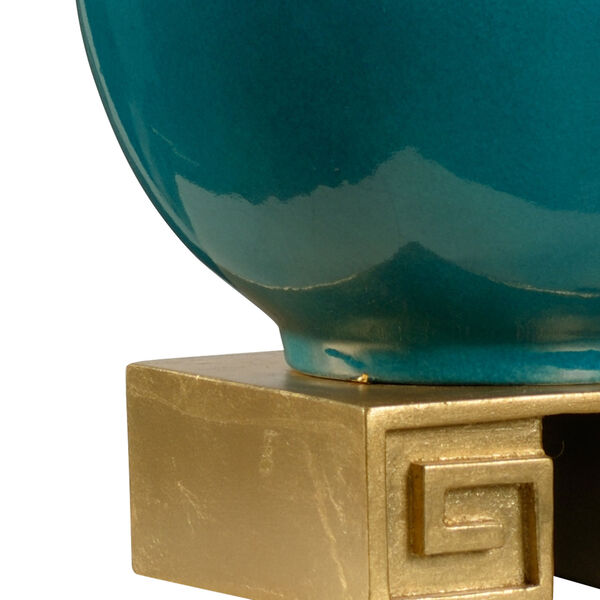 Teal Glaze One-Light Table Lamp, image 2