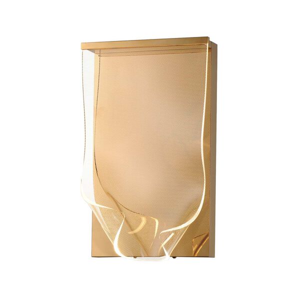 Rinkle French Gold LED Wall Sconce, image 1