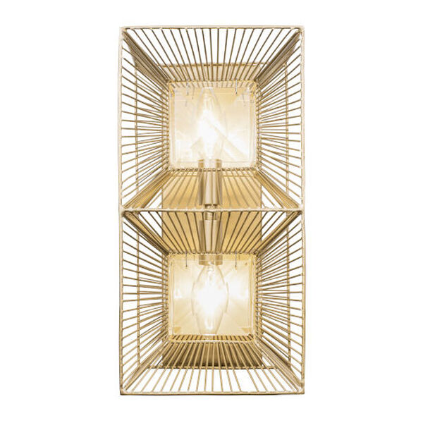 Arcade Gold Two-Light Wall Sconce, image 1
