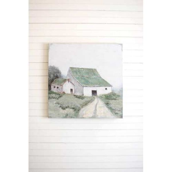 Transparent Barn Oil Painting, image 1