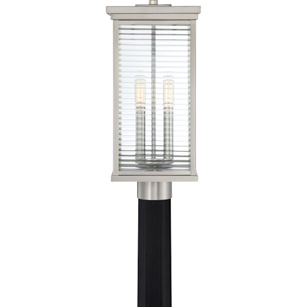 Gardner Stainless Steel Two-Light Outdoor Post Lantern, image 4