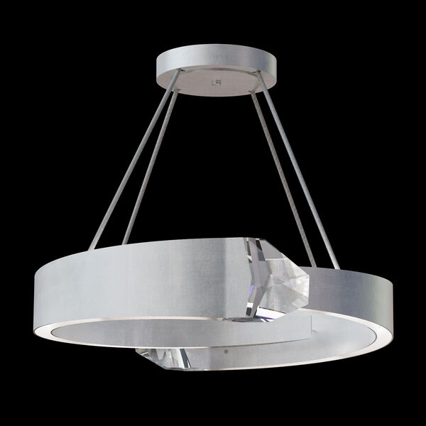 Strata Silver Two-Light LED Pendant, image 1