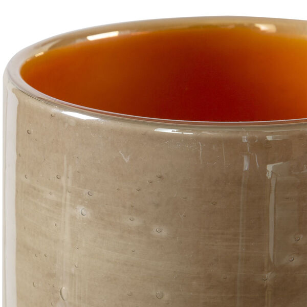 Tangelo Leight Beige and Orange Vase, Set of 2, image 2