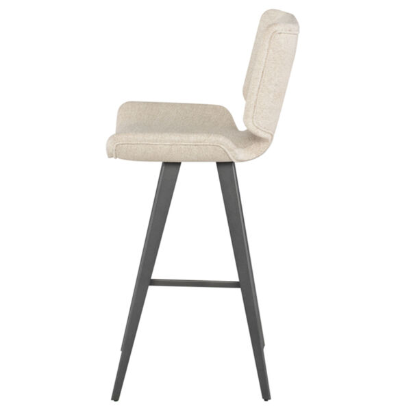 Astra Beige and Black Bar Stool, image 3