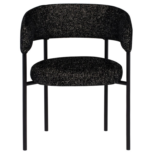 Cassia Matte Black Dining Chair, image 2