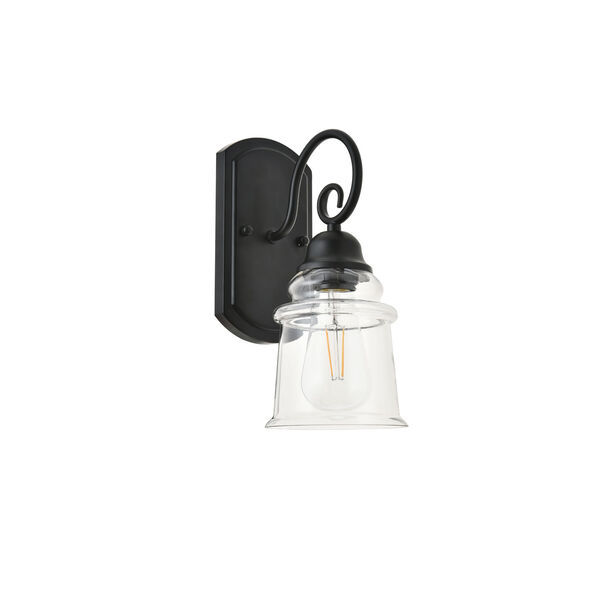 Spire Black Five-Inch One-Light Wall Sconce, image 5