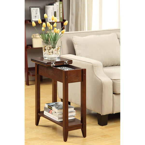 American Heritage Espresso Flip Top Side and End Table, image 1