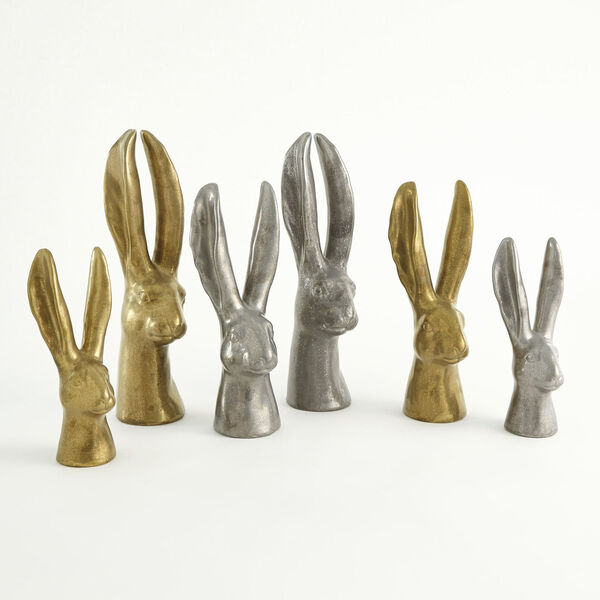Studio A Home Reactive Matte Gold Medium Rabbit Figurine, image 6