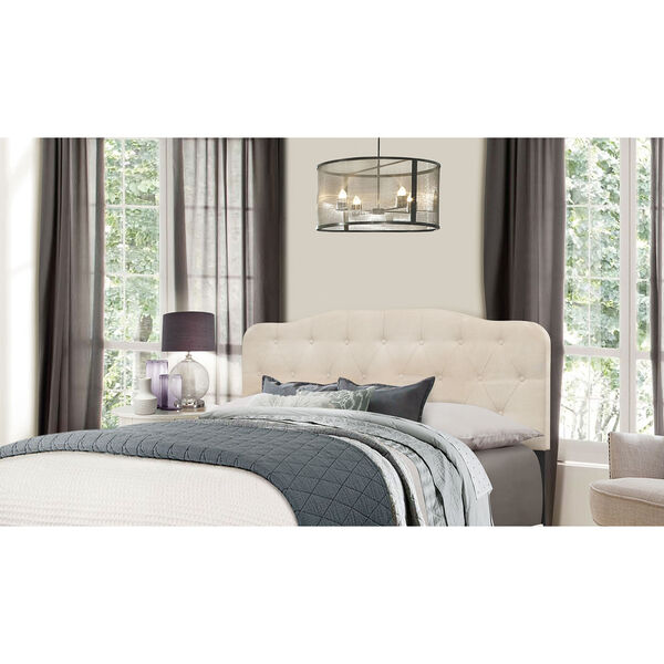 Nicole Full/Queen Headboard with Frame - Linen Fabric, image 1
