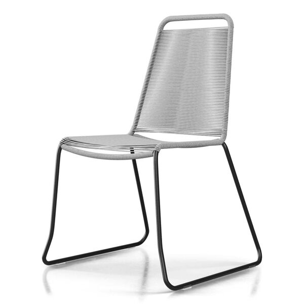 Yuma Light Gray Cord Chair, image 2