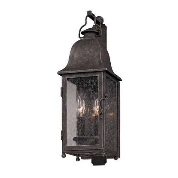 Jefferson Aged Pewter Two-Light Outdoor Wall Mount, image 1
