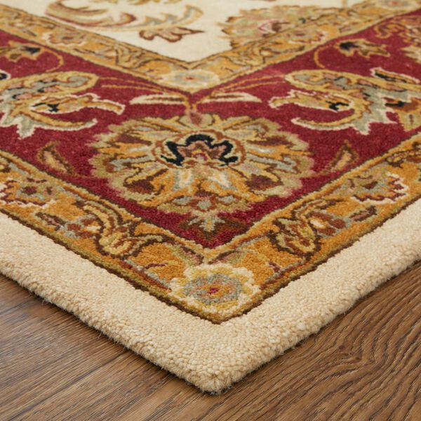 Wagner Tan Gold Red Rectangular 5 Ft. x 8 Ft. Area Rug, image 5