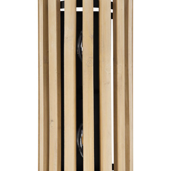 Suratto Matte Black Honey Blonde Two-Light Wall Sconce, image 6